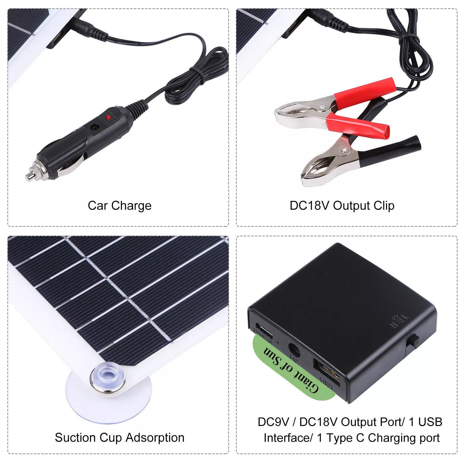 600W Solar Panel Kit Battery Charger & 100A Controller - Imagen 6