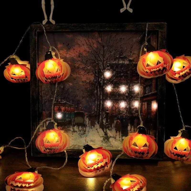 20 LED Pumpkin Halloween String Lights – Image 7