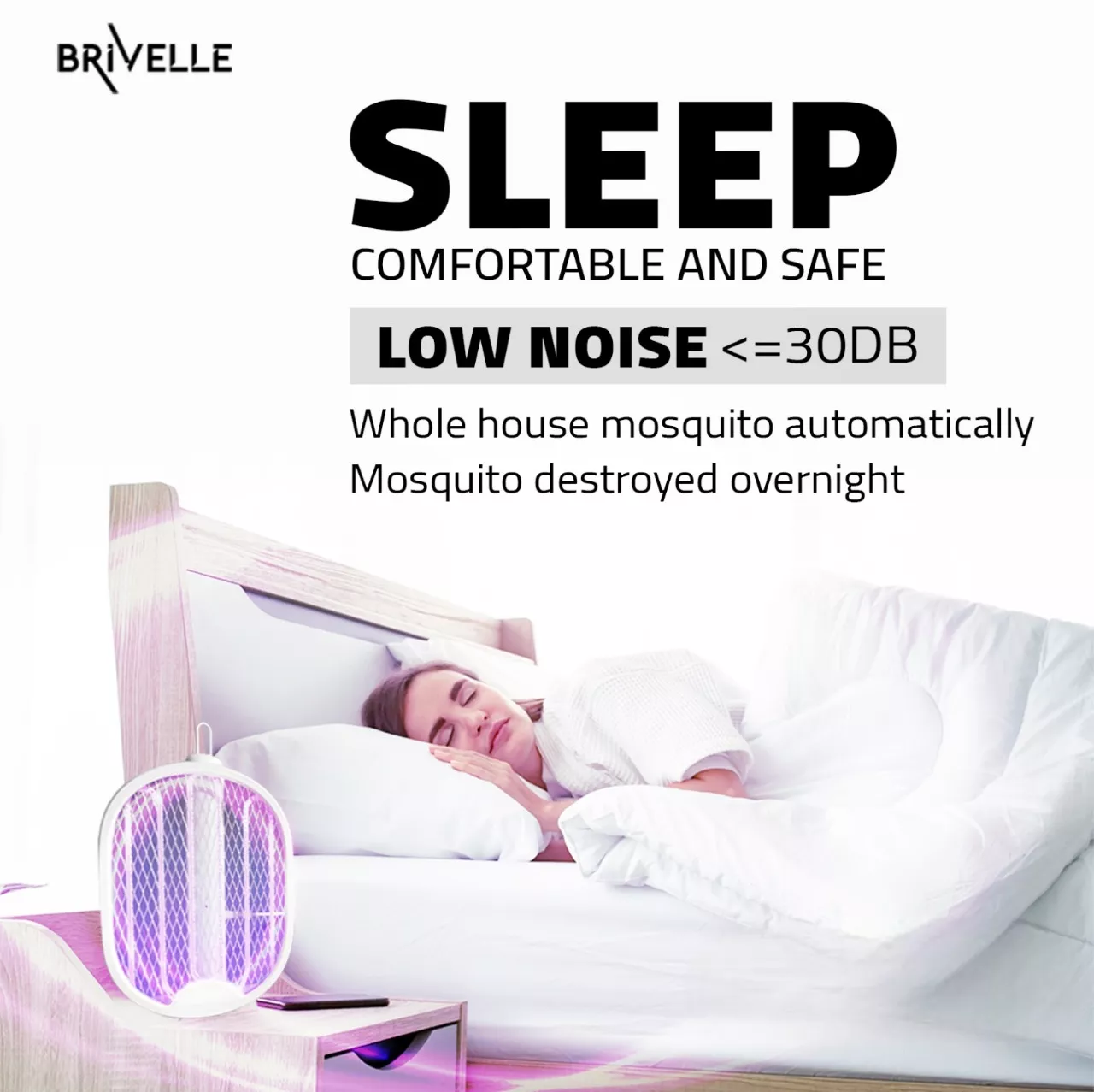 4-in-1 Foldable Electric Mosquito Killer Swatter - Imagen 5