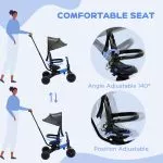 3 in 1 Kids Trike with Parent Handle Balance Bike - Image 7