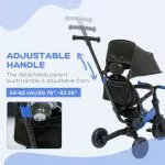 3 in 1 Kids Trike with Parent Handle Balance Bike - Image 5
