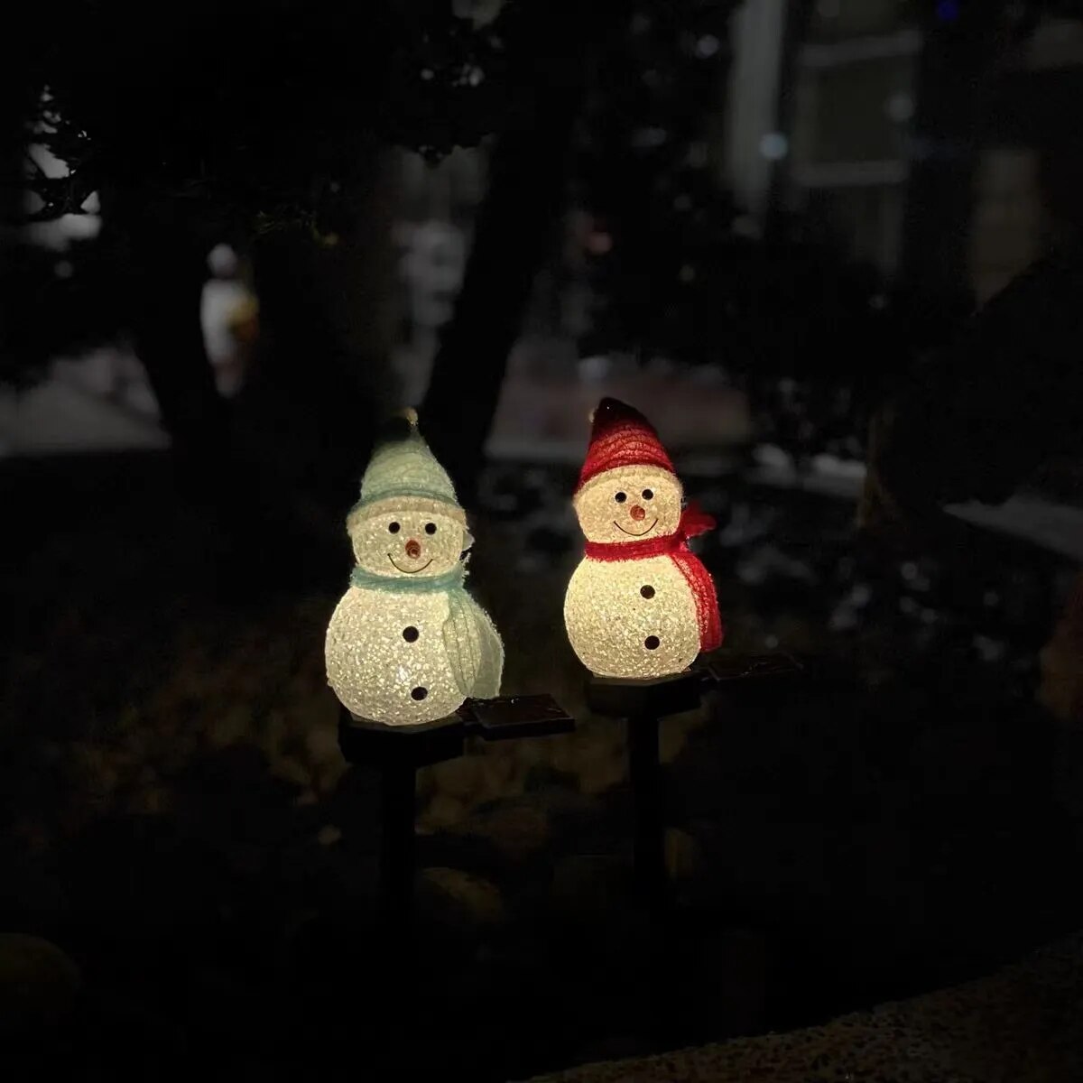 SnowLight™ Snowman Solar Christmas Lights Outdoor Decoration photo review