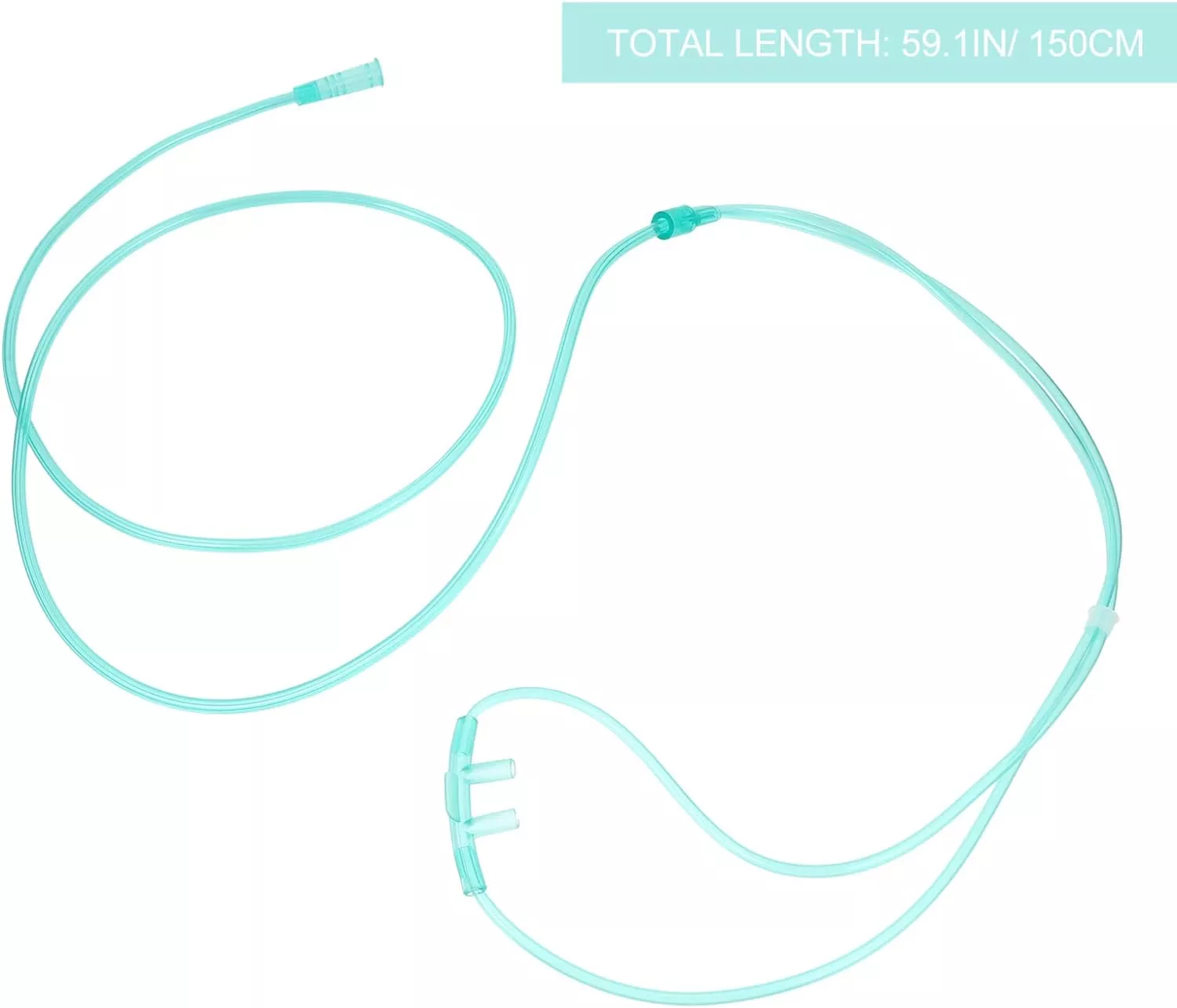 6pcs High- Flow Nasal Oxygen Cannula Standard Connector - 150x1cm - immagine 2