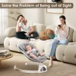 Baby Swing Chair,Electric Baby Bouncer with 5 Swing Amplitudes - immagine 8