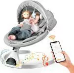 Baby Swing Chair,Electric Baby Bouncer with 5 Swing Amplitudes