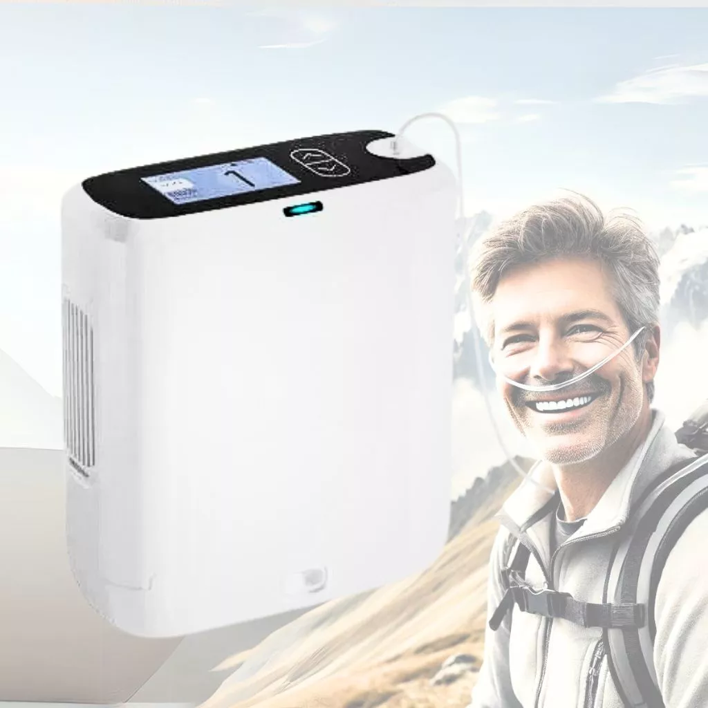 Olive™️ P4 - Portable Oxygen Concentrator Adjustable 1-4L/min - Imagen 2