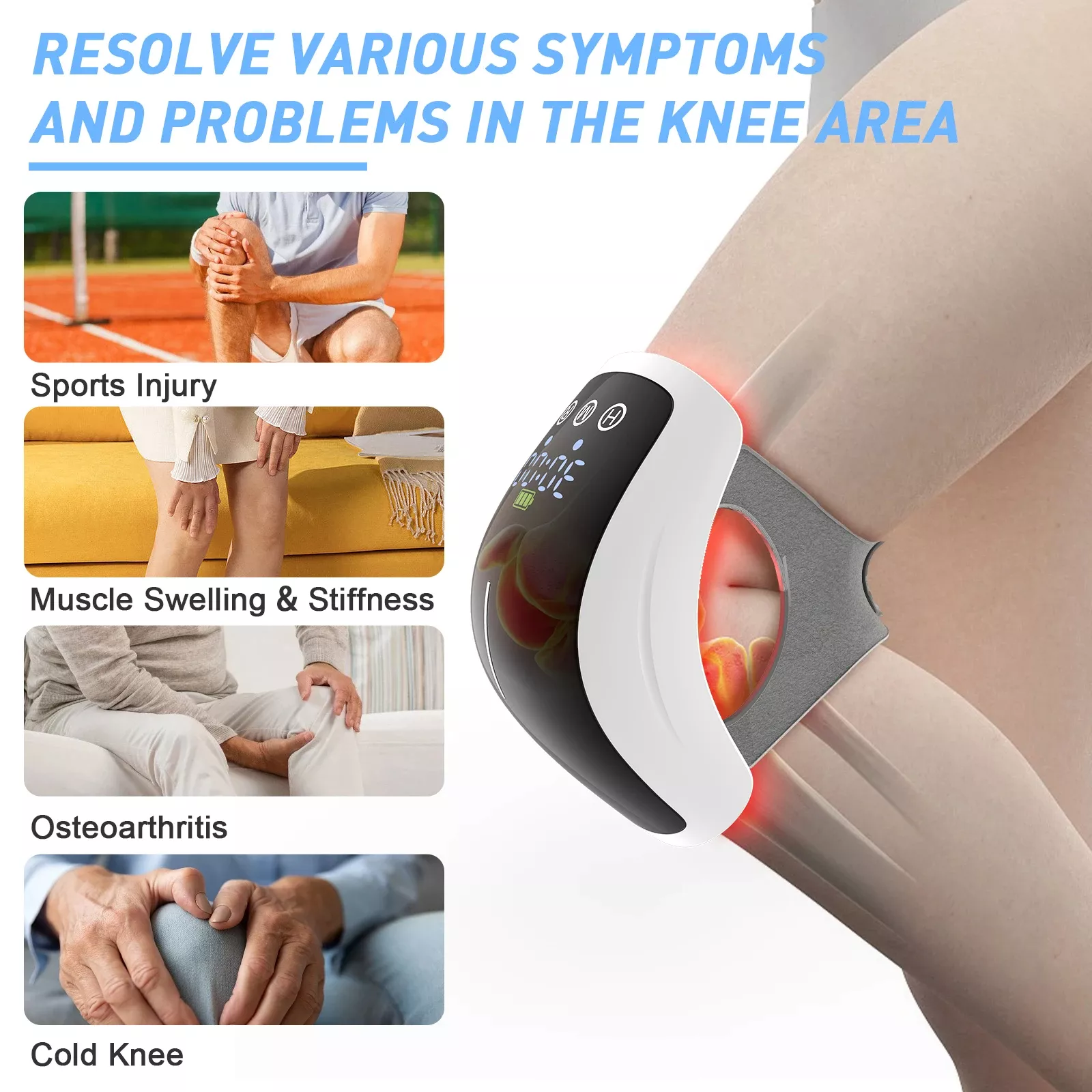 KTS Knee Massager – 3-in-1 Wireless Laser Therapy – Image 3