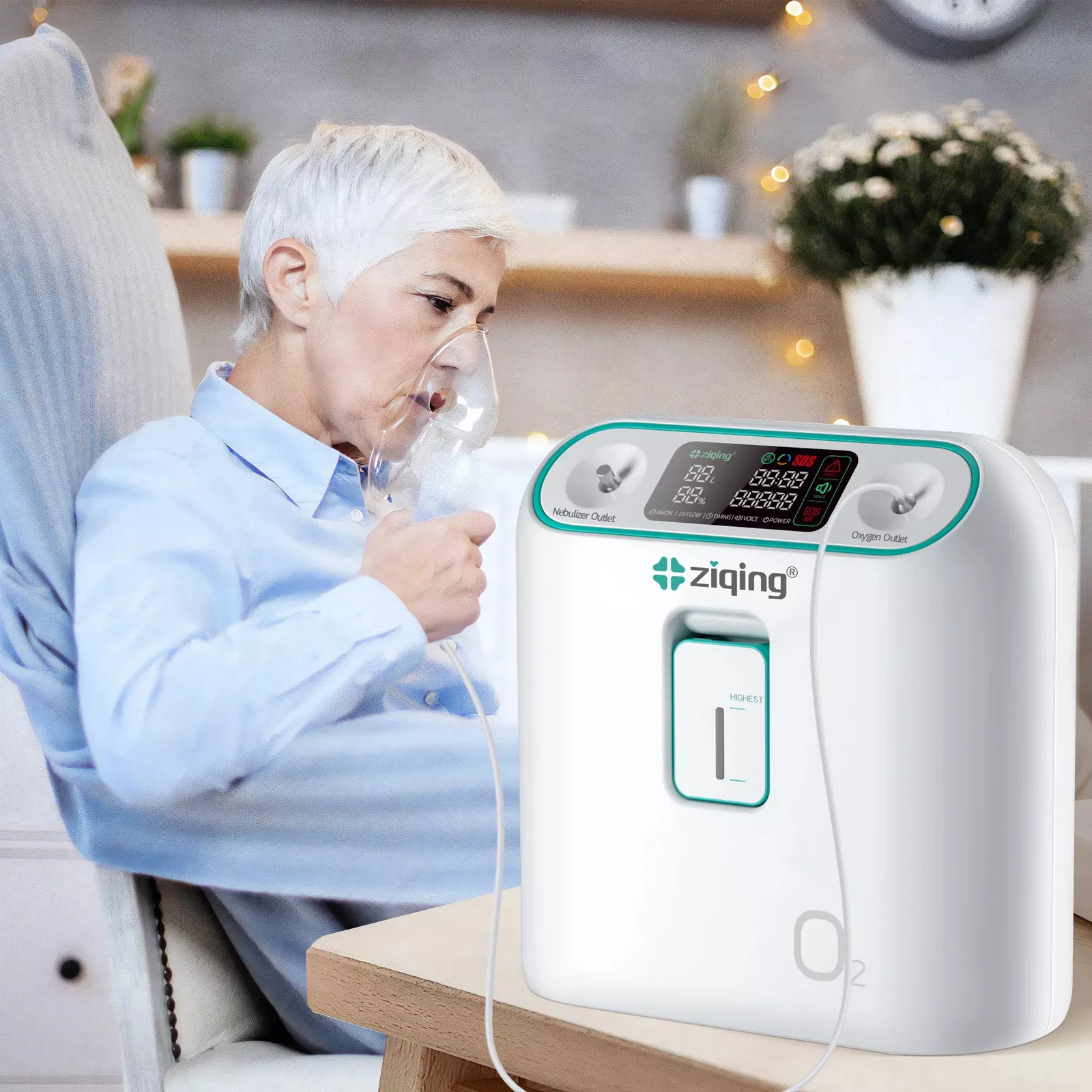 1L-8L/2-9L Oxygen Concentrator with Atomization - Image 4