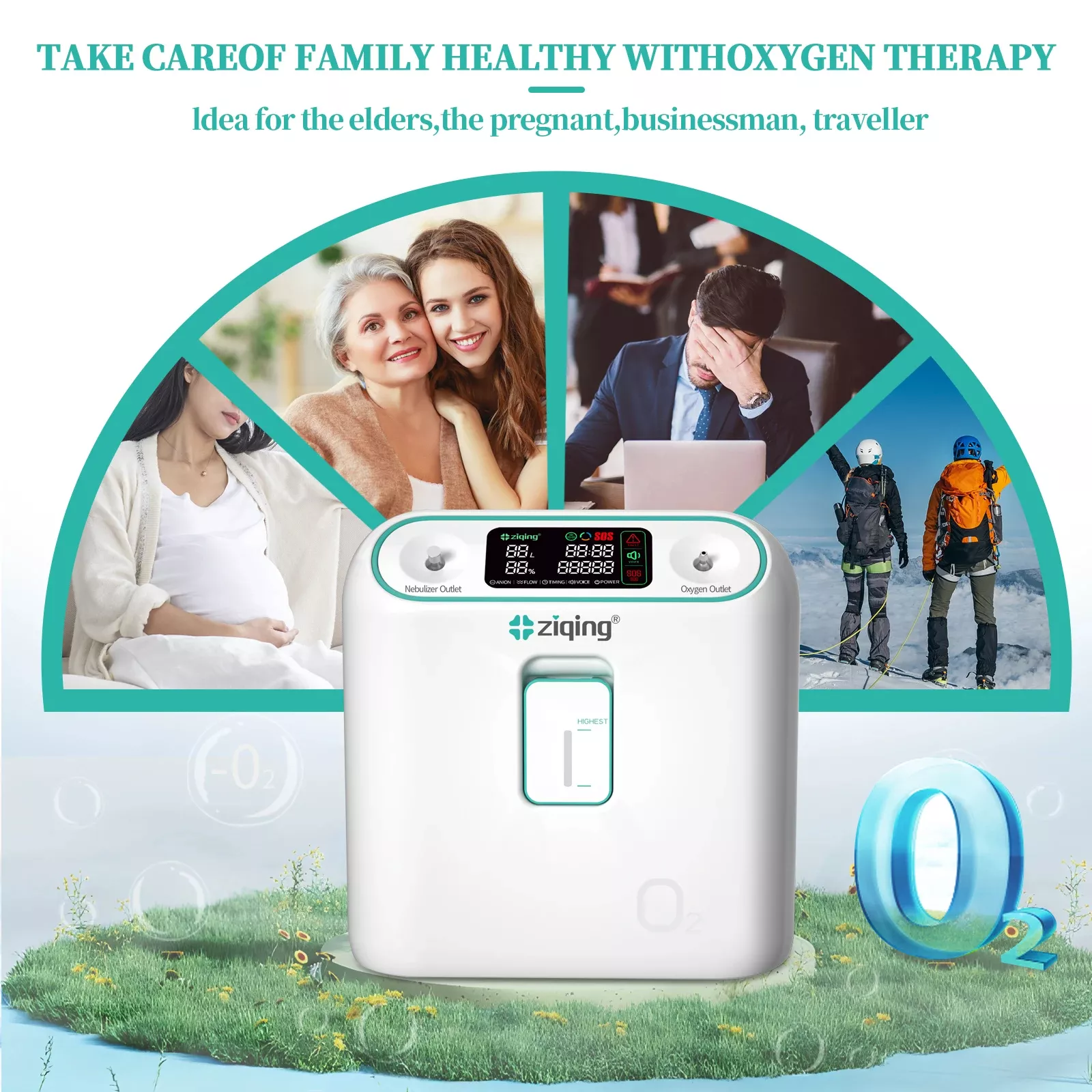 1L-8L/2-9L Oxygen Concentrator with Atomization - Image 5