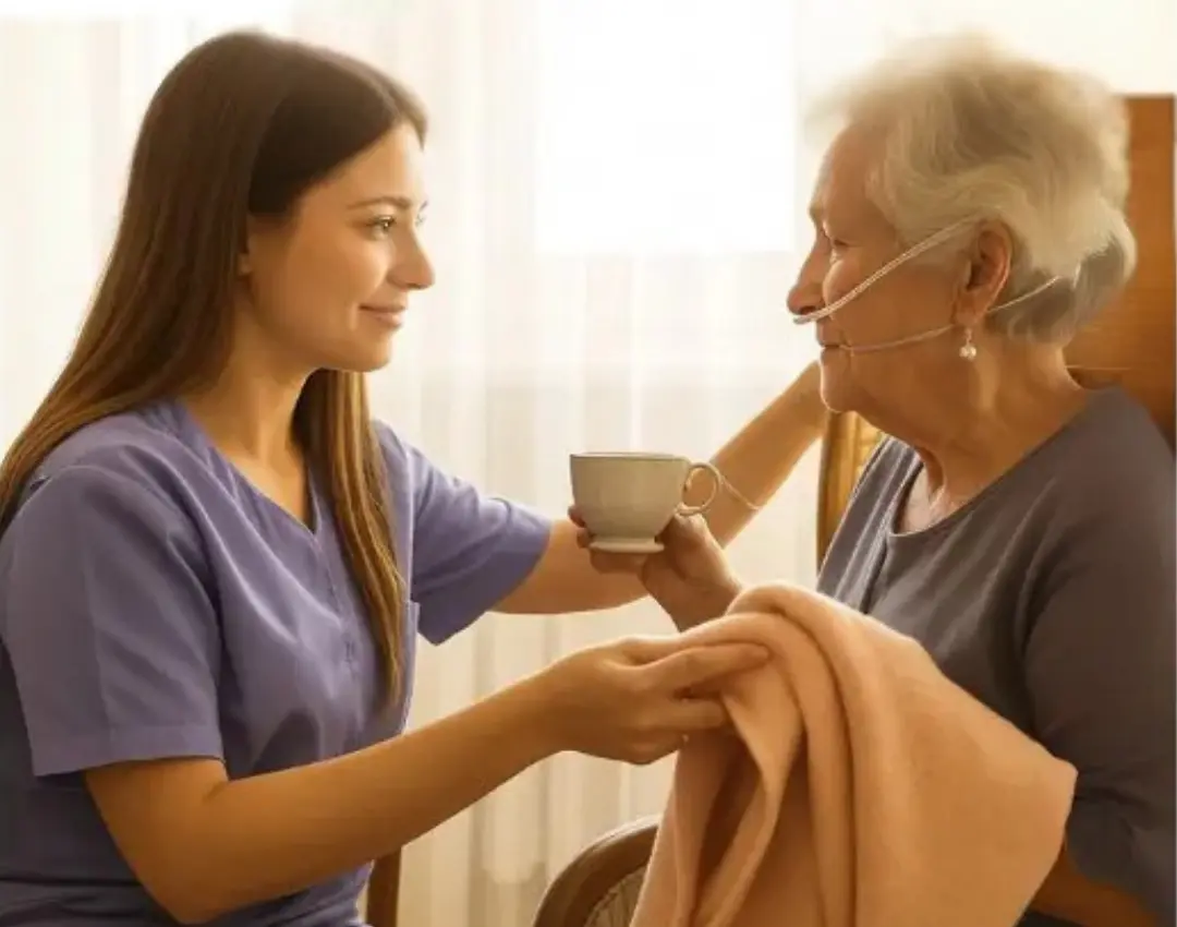 Caregiver with Patient